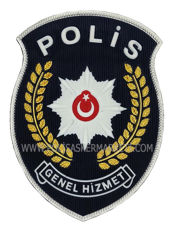 3 BOYUTLU POLİS GENEL HİZMET KOL ARMASI