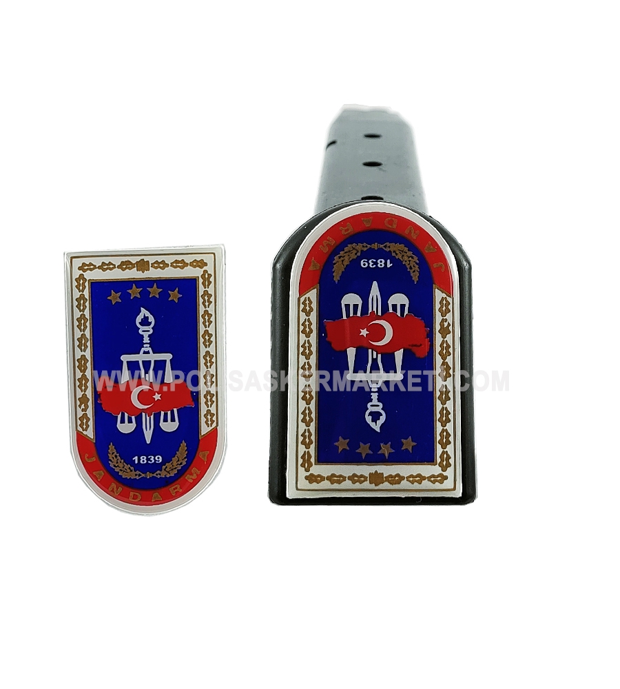 JANDARMA LOGOLU ŞARJÖR ALTI STİCKER