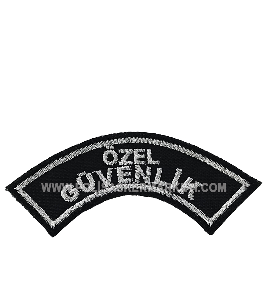 NAKIŞ İŞLEMELİ ÖZEL GÜVENLİK KOL ARMASI