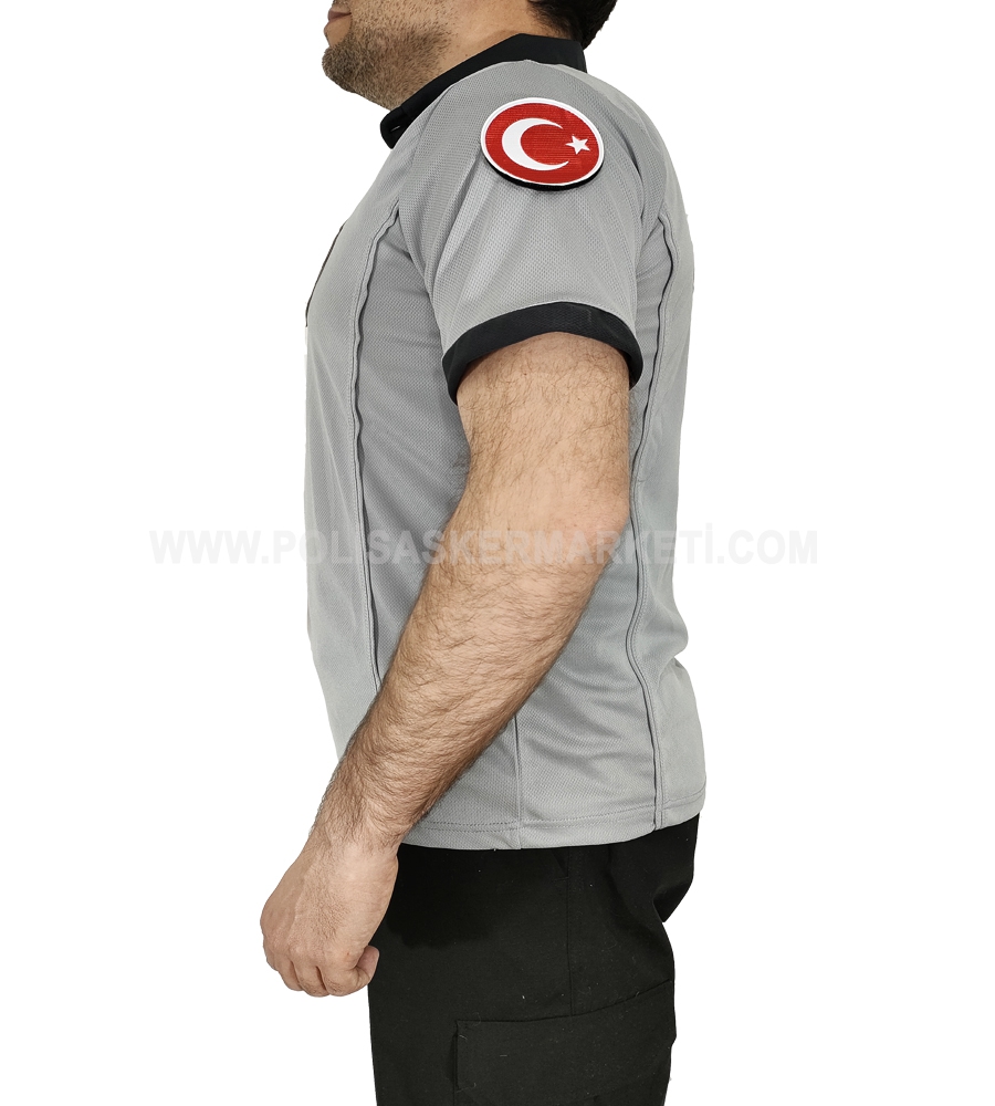 ÖZEL GÜVENLİK YAZLIK GRİ TİŞÖRT