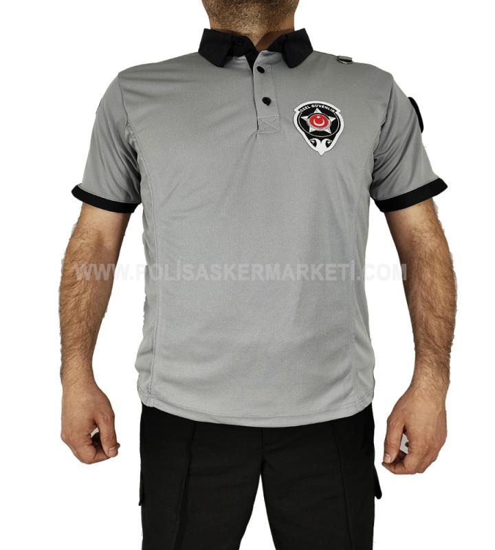 ÖZEL GÜVENLİK YAZLIK GRİ TİŞÖRT