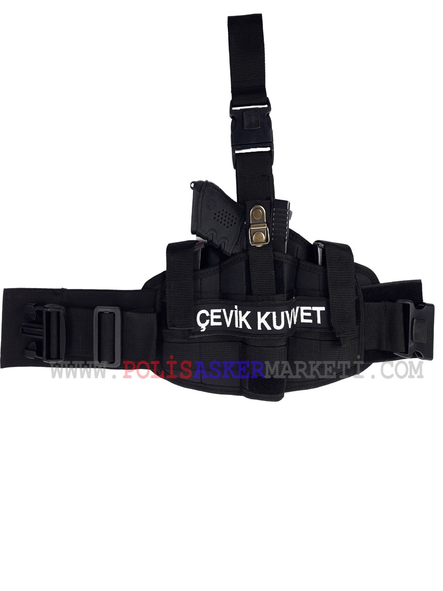 SİYAH İMPERTEKS ÇEVİK KUVVET BACAK KILIFI