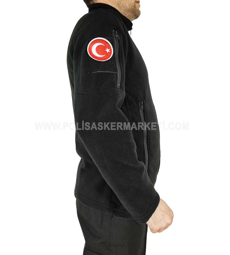 SİYAH ÖZEL GÜVENLİK TAKTİK POLAR