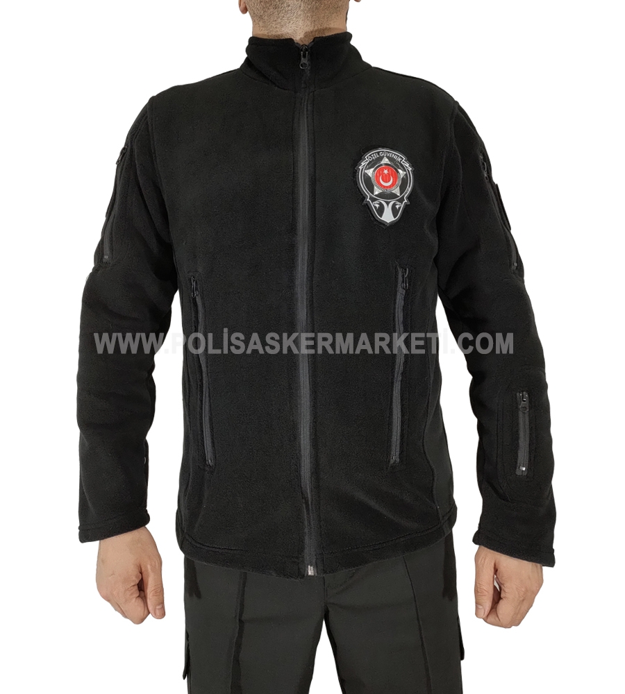 SİYAH ÖZEL GÜVENLİK TAKTİK POLAR