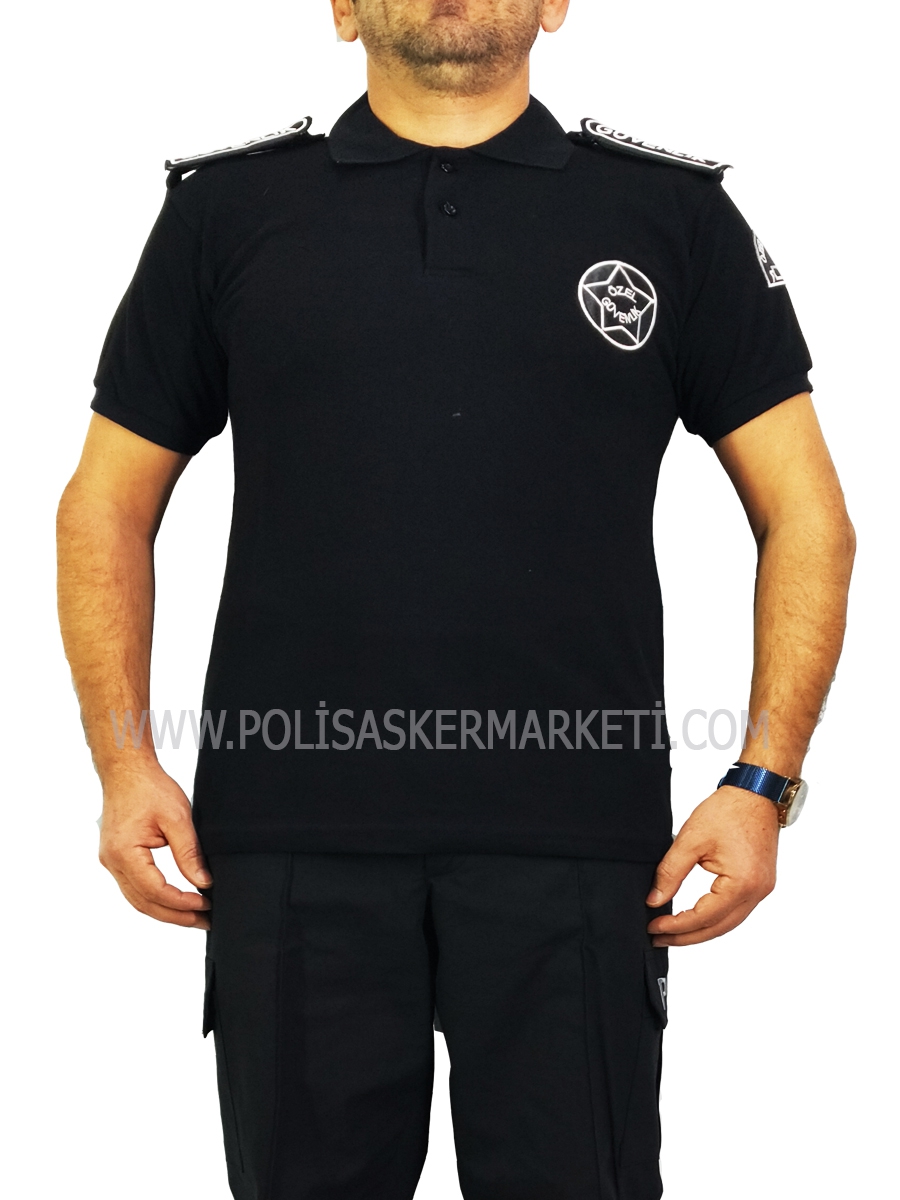 SİYAH ÖZEL GÜVENLİK TİŞÖRTÜ