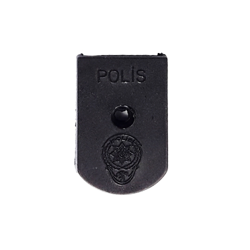 SİYAH PLASTİK POLİS YAZILI ŞARJÖR KAPAĞI