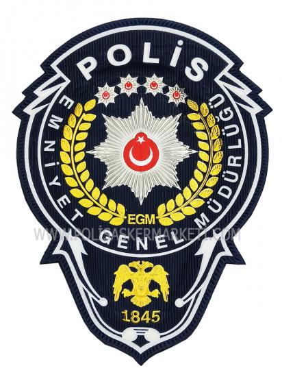 Üç Boyutlu Polis Göğüs Arması