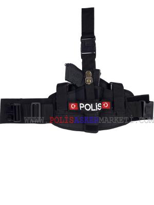 Polis Armalı Çift Tokalı Bacak Kılıfı